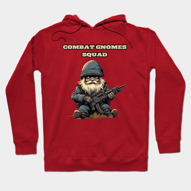 Military Gnome Squad Hoodie by FrogandFog